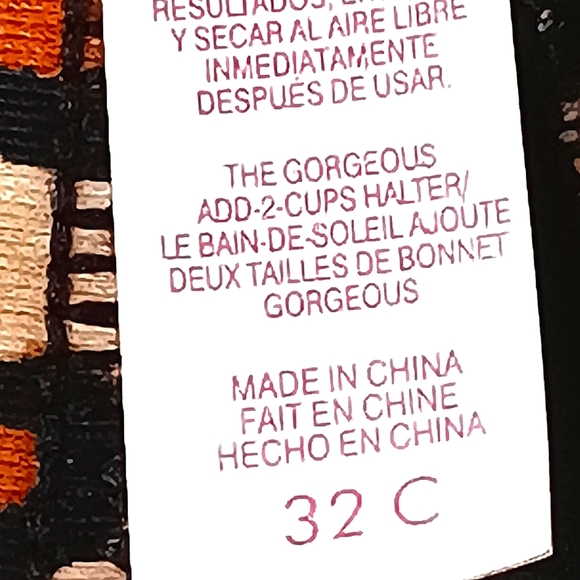 VICTORIA'S SECRET Push Up Leopard Print String Bikini Top Adjustable 32C Animal - Picture 8 of 9